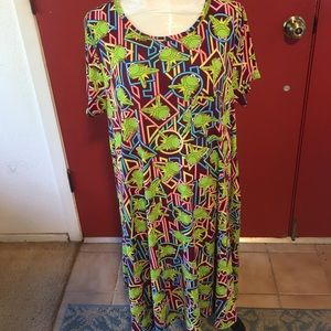 BNWOT Kermit the Frog Plus Siz Lularoe Carly Dress